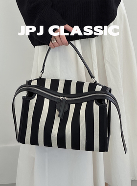 jpjclassic飞织布波士顿包女单肩斜挎手提包枕头包通勤托特腋下包