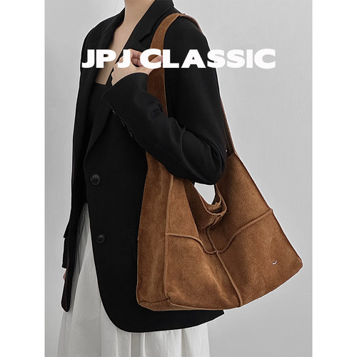 jpjclassic磨砂牛皮通勤托特包