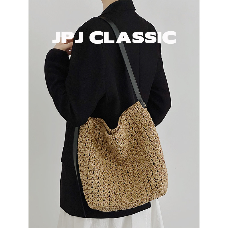 jpjclassic草编织包女海边度假风沙滩包托特单肩腋下包休闲通勤包