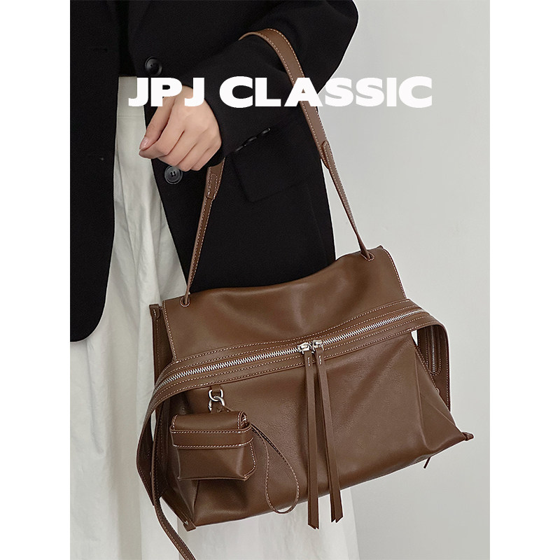 jpjclassic植鞣牛皮托特包女单肩斜挎邮差包城市风腋下包通勤软包,箱包皮具/热销女包/男包,托特包,淘宝优惠券,粉丝福利购,淘宝优惠卷