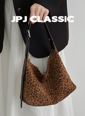 jpjclassic牛皮hobo饭盒包菜篮子水桶包单肩斜挎通勤包软包