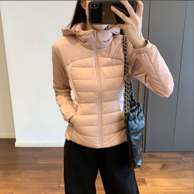 90新国标白鸭绒女lulu同款羽绒服