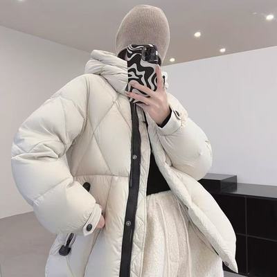 90白鹅绒风雪领羽绒服女冬新款