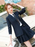 Пиджак классического кроя, юбка в складку, демисезонный комплект для раннего возраста для работы