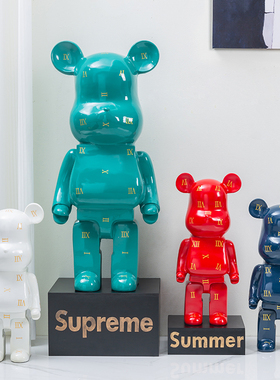 网红卡通暴力熊存钱罐现代简约电视柜轻奢大号落地创意装饰品摆件