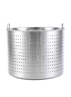 不锈钢加厚漏桶沥水桶洗小龙虾桶多功能商用卤虾桶卤水桶汤桶内胆