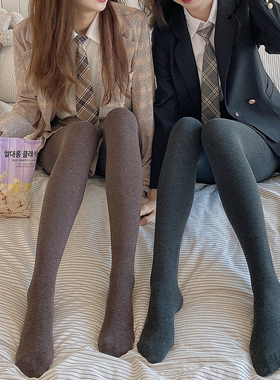 王小嘟秋冬季加绒加厚黑色打底裤显瘦自发热收腹瘦腿裤袜女连裤袜