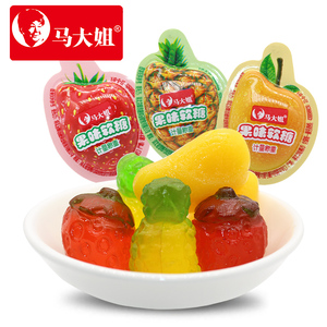 马大姐果味软糖草莓芒果菠萝3D水果壳软糖婚宴办公休闲糖果喜糖
