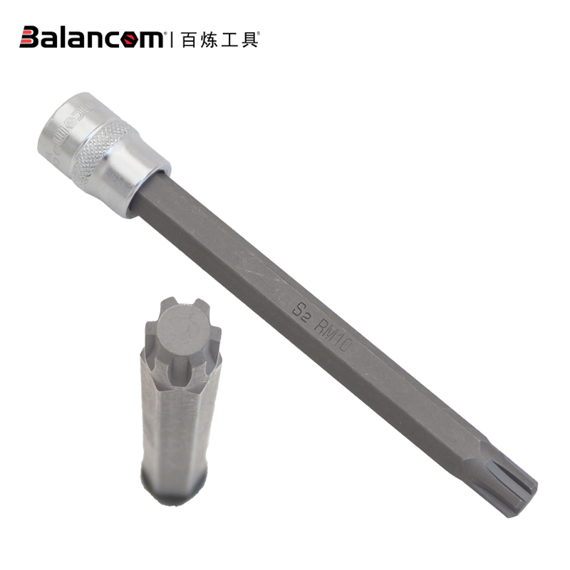 台湾进口 大众奥迪T52缸盖扳手批头T10070扳手工具T52 M10S 3/8”