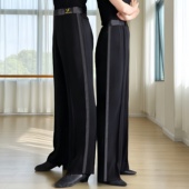 国标舞成人交谊舞摩登舞跳舞练功比赛表演舞蹈裤 拉丁舞裤 子男士 子