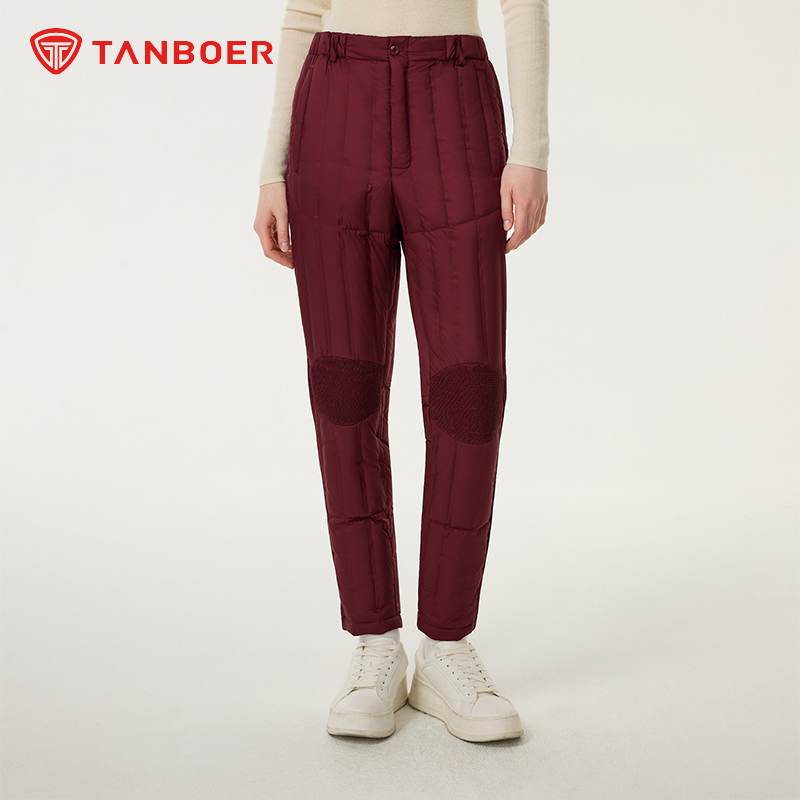 坦博尔2025冬季新款保暖羽绒裤