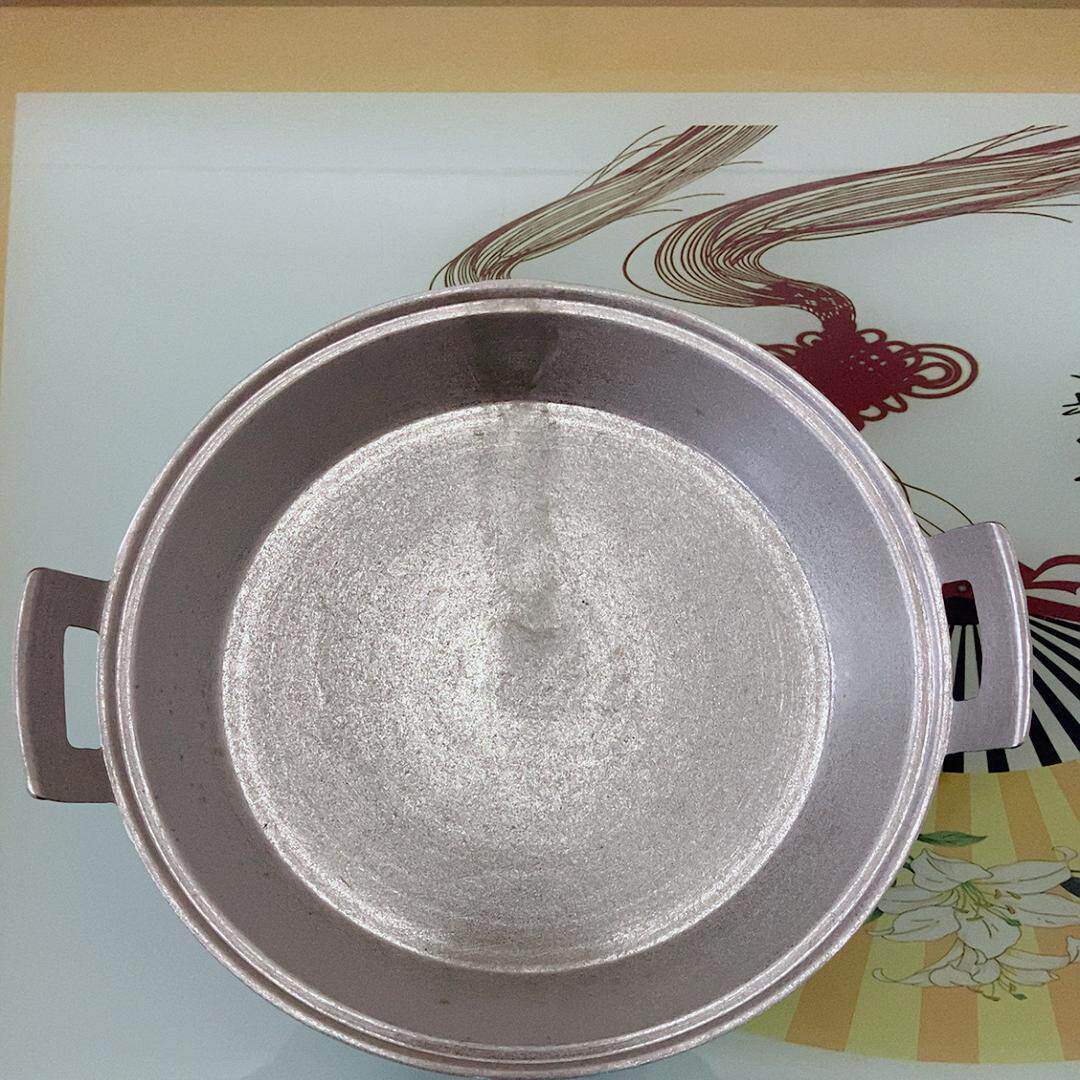 无涂层河南烙饼锅铝平底锅图片