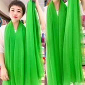 丝巾女时尚 保暖围巾纯色超大百搭多功能纱巾 洋气广场舞披肩妈妈款