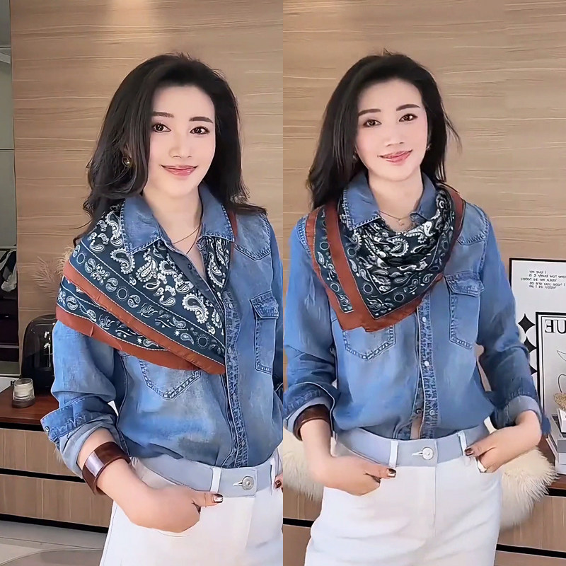 秋冬款百搭腰果丝巾女爆款时尚洋气方巾披肩2025新款气质围巾领巾