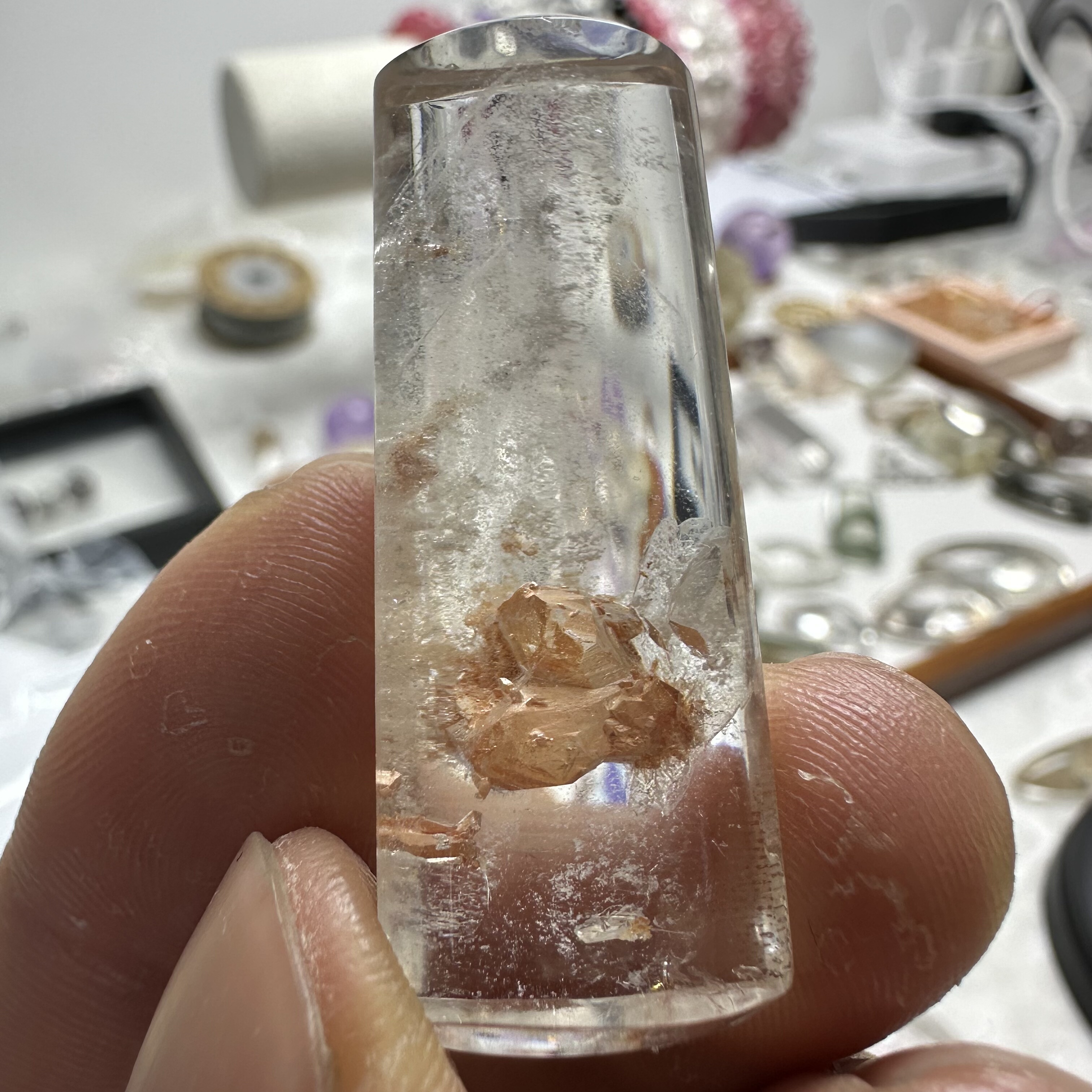 天然白水晶粉泥晶中晶千层白幽灵包裹体 意象水晶挂件吊坠男女款,饰品/流行首饰/时尚饰品新,颈饰,淘宝优惠券,粉丝福利购,淘宝优惠卷