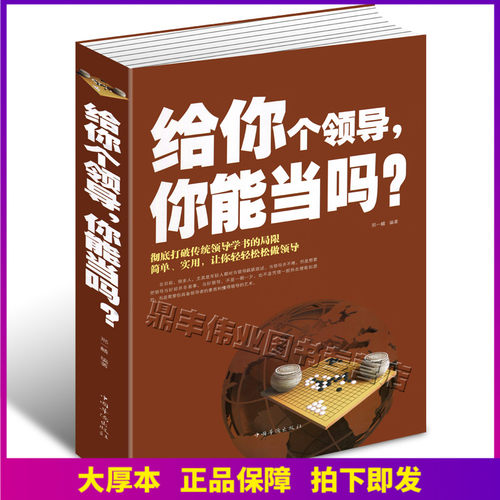 正版 给你个领导你能当吗 成功励志畅销书籍 企业管理 团队组织 如何打造高绩效团队 领导应具备的素质与艺术 管理好公司 - 封面