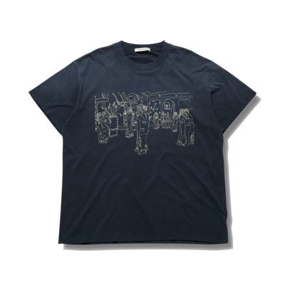 罗曼史水洗刺绣短袖T恤Tee