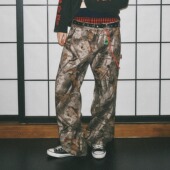 Done ERD 枯木树枝迷彩水洗直筒宽松工装 Danci 裤 伐木裤 B01 B11