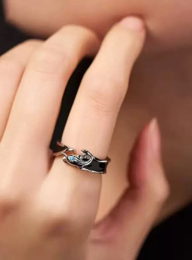 原神同人周边印象魈达达利亚精致版魈钟离二次元游戏动漫开口戒指