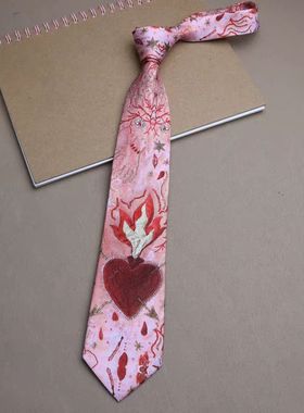 火焰领带品牌潮流领带女项链女款女士小众设计感送礼物女生品牌潮