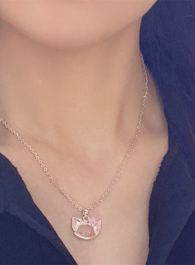 小红书同款玫瑰项链ins小众气质高级感甜酷暗黑新潮百搭款送女生