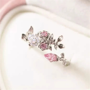 游戏周边爱莉希雅真我人之律者誓约戒指二次元不规则花朵送礼物