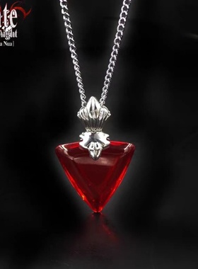 fate命运之夜fsn远坂凛红色宝石项链女吊坠动漫周边cos道具fgo银