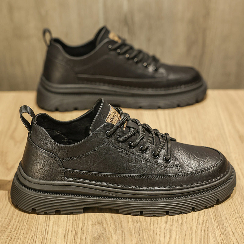 合成鞋业男鞋春季2026新款低帮休闲板鞋男英伦商务皮鞋男士时尚工