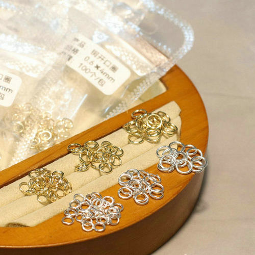 纯铜电镀18k金/厚银 加强保色开口圈  diy手作饰品材料铜基础配件