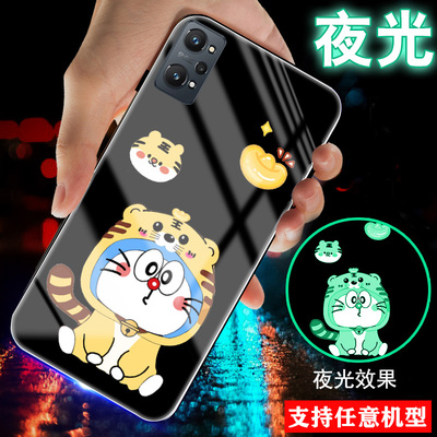 适opporealmeGTneo3手机壳2pro哆啦A梦v25真我x50情侣9pro夜光Q3