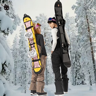 单板饺子皮防划防锈板套雪板包双肩背不打腿滑雪板保护套无味面料