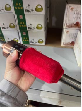 温灸棒滚压推背按摩防烫布套