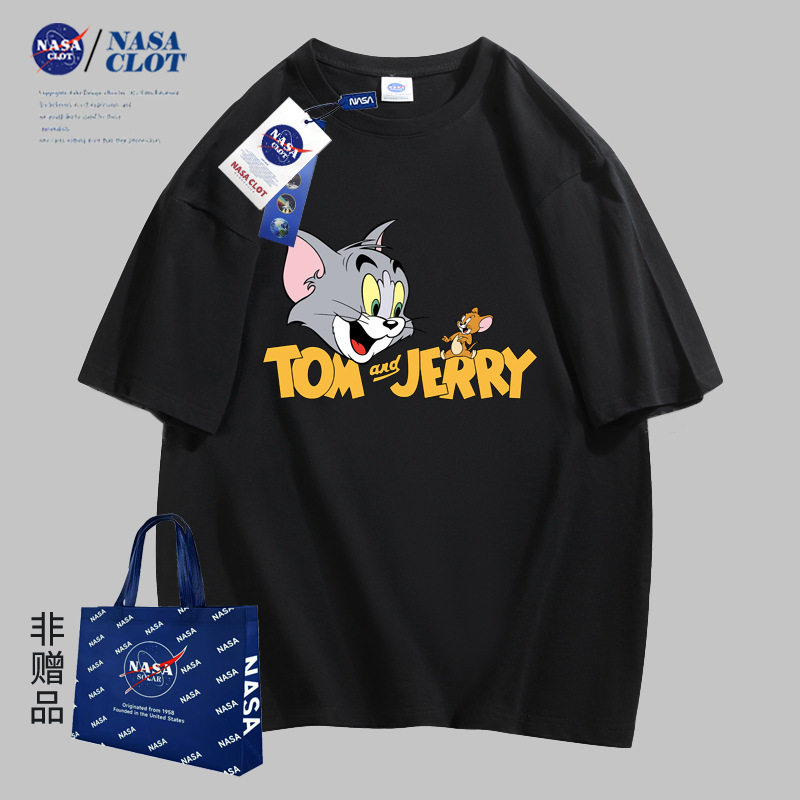 NASA夏季休闲短袖卡通T恤