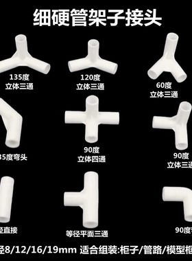 细硬管架子接头小管子连接件
