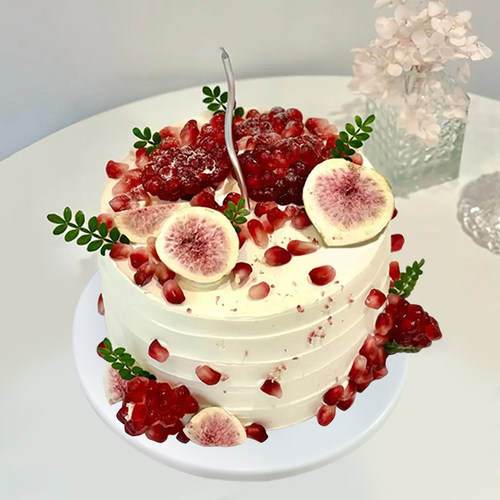 蛋糕模型仿真网红水果蜡烛创意可定制塑胶假蛋糕橱窗样品展示道具