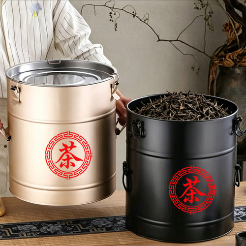 不锈钢茶叶桶茶叶罐10斤桶