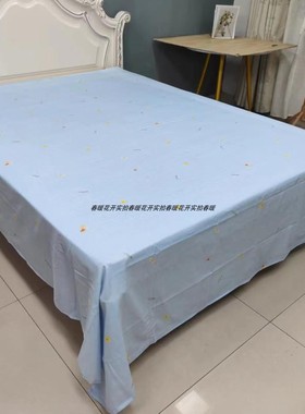 跑量款纯棉精梳40支斜纹13372纯色素色双人床单230*250适用于1.8