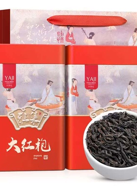 大红袍特级茶叶乌龙茶香浓耐泡岩骨花香正宗武夷高山岩茶叶罐装