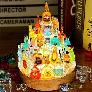 小夜灯酒瓶城堡摆件手工diy装饰灯送男友女生闺蜜生日圣诞节礼物