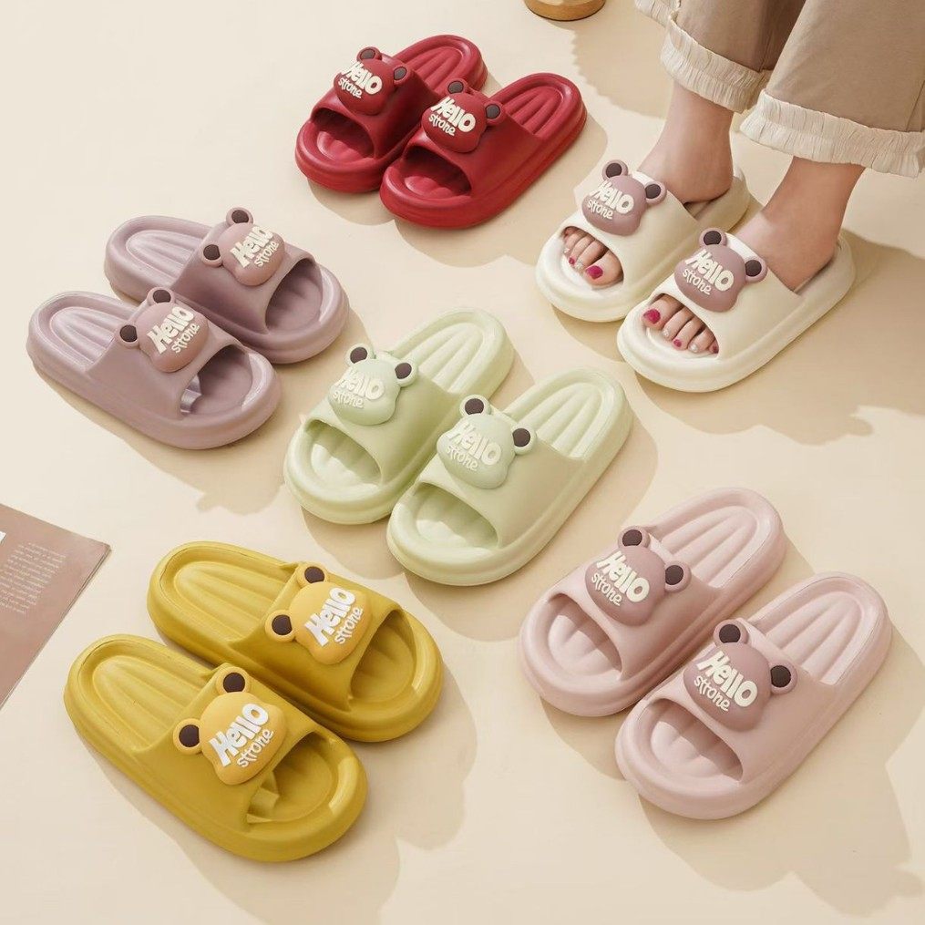 2026时尚小熊EVA踩屎感凉拖鞋男女夏季厚底防滑居家情侣网红拖鞋,居家布艺,居家凉拖/凉鞋,淘宝优惠券,粉丝福利购,淘宝优惠卷