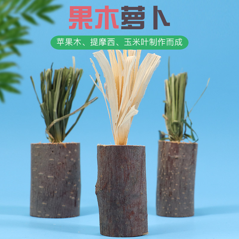 逸宠｜宠物龙猫兔子豚鼠苹果木提摩西玉米叶磨牙可食玩具三支装,宠物/宠物食品及用品,玩具/造景装饰,淘宝优惠券,粉丝福利购,淘宝优惠卷
