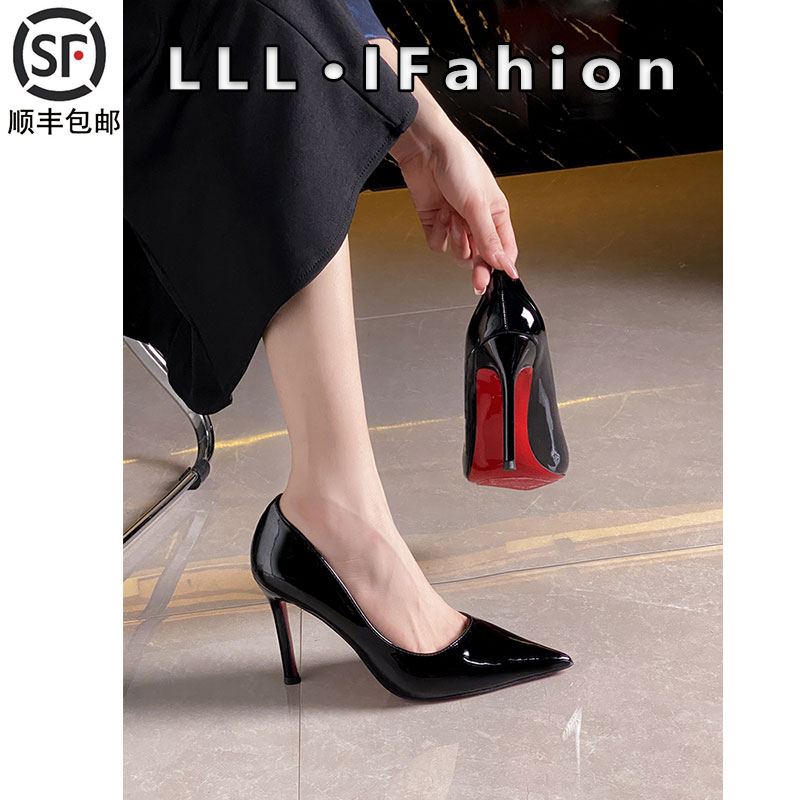 经典红底高跟鞋女真皮2025秋季