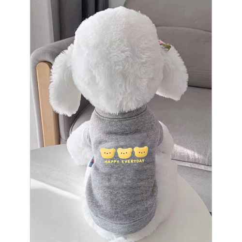 狗狗衣服宠物比熊秋冬休闲加绒卫衣猫咪小型犬两脚衣泰迪博美幼犬