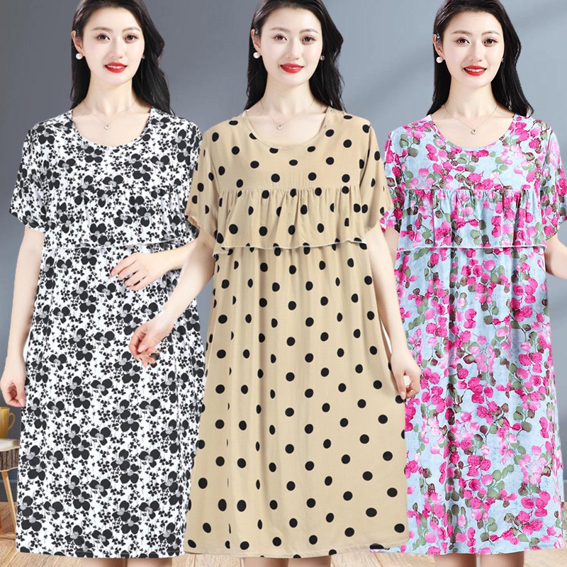 人造棉棉绸居家服睡裙夏季舒适