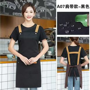 围裙餐饮专用定制logo印字上班工作服超市水果店服务员订制围腰
