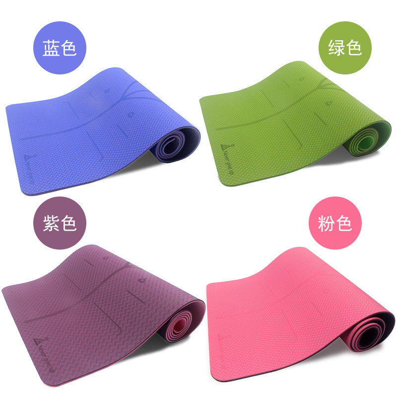 引导平衡体位线tpe瑜伽垫女防滑运动健身垫加厚加长瑜珈垫双色|msdalam kategori sukan/Yoga/kecergasan/bekalan peminat, Yoga, Yoga Mat - dari Buy2taobao.com untuk memberikan perkhidmatan ejen Taobao profesional membeli