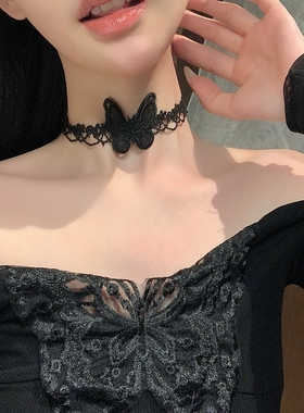 氛围感蕾丝颈链choker小众设计