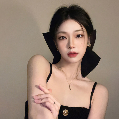 显脸小~超大蝴蝶结发夹高级感