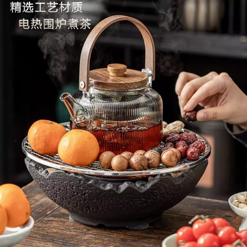 德国FZY围炉煮茶室内家用2023新款全自动电热煮茶一体耐高温煮茶,餐饮具,茶壶,淘宝优惠券,粉丝福利购,淘宝优惠卷