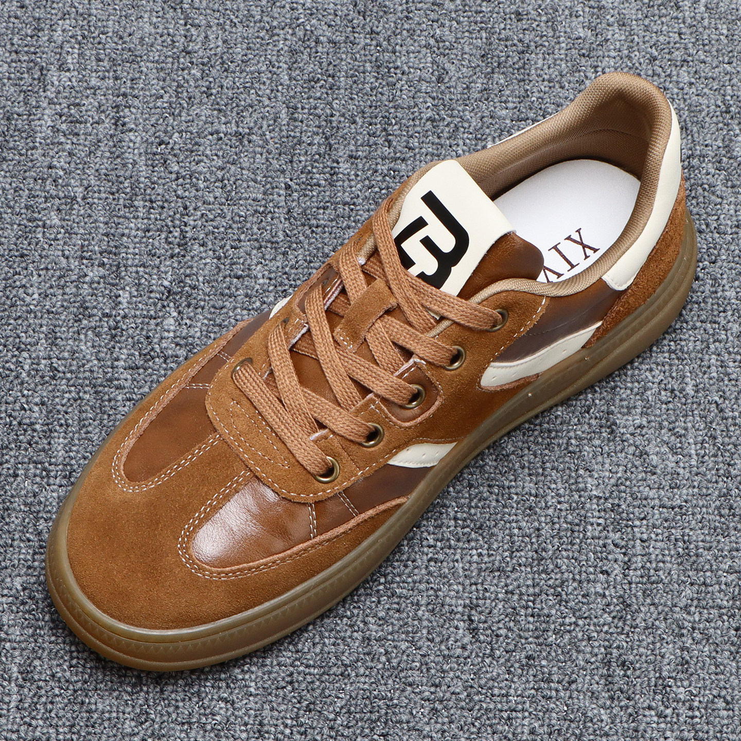 欧洲站男鞋春季潮鞋牛筋底时尚潮流拼色休闲板鞋男士2026新款鞋子